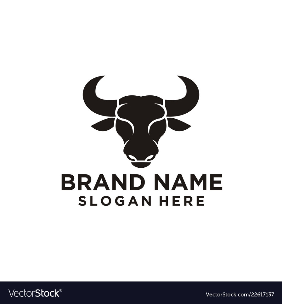bull logo design Bulan 1 Bull logo design Royalty Free Vector Image - VectorStock