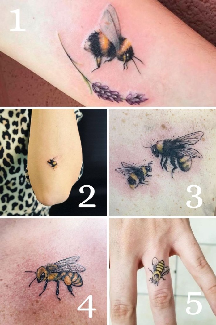 bumble bee tattoo design Bulan 1 Buzzing Bumble Bee Tattoos with Beautiful Meaning
