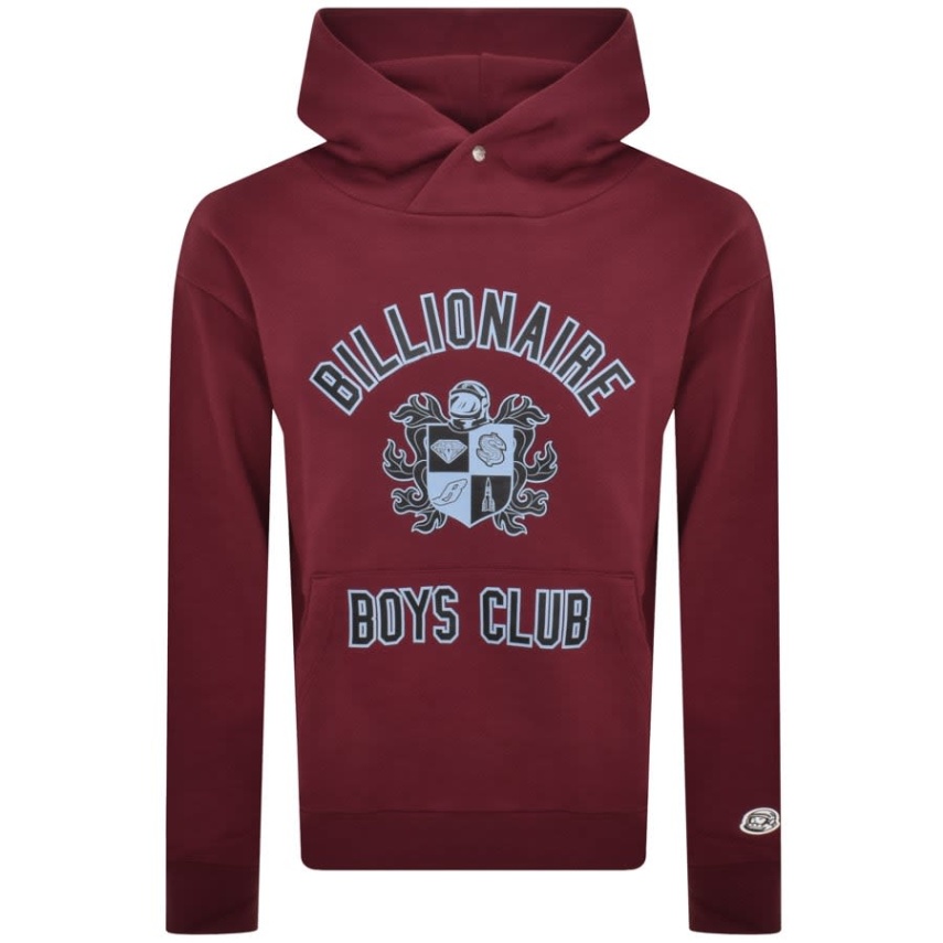 burgundy designer hoodie Bulan 2 Billionaire Boys Club Crest Logo Hoodie Burgundy
