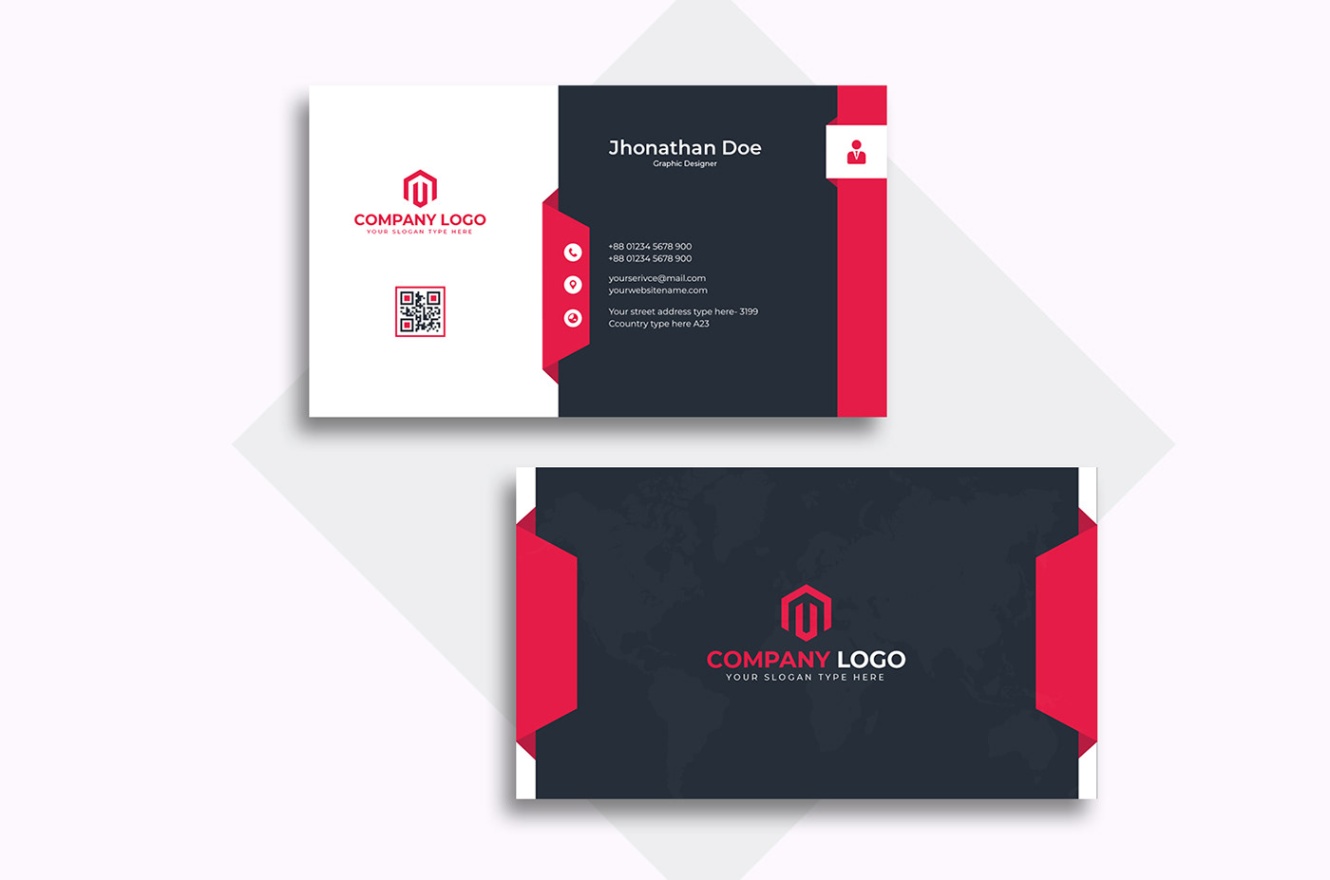 business card graphic design Bulan 3 Professional Business Card Design + Templates :: Behance