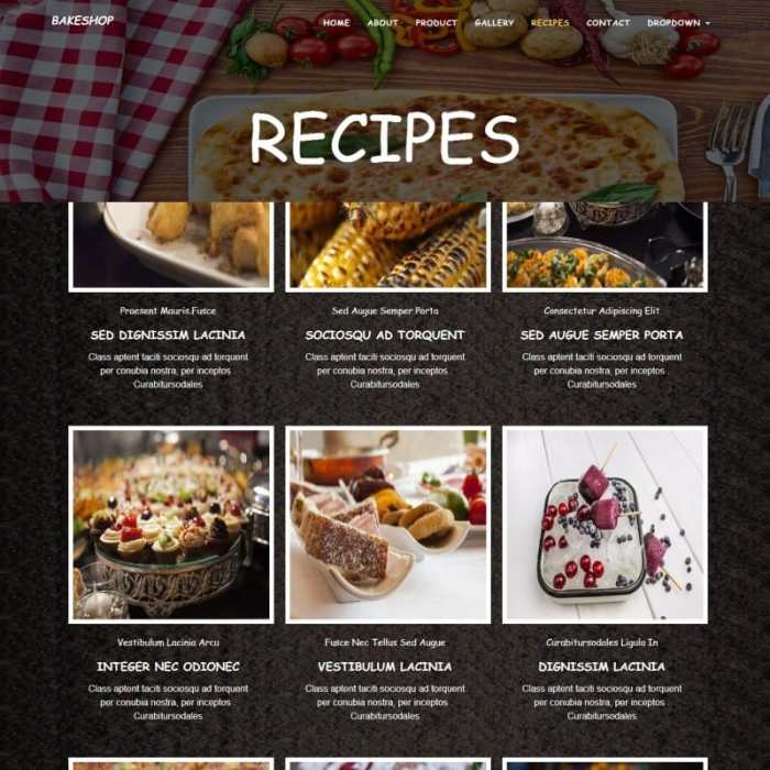 Rezeptseite gestalten